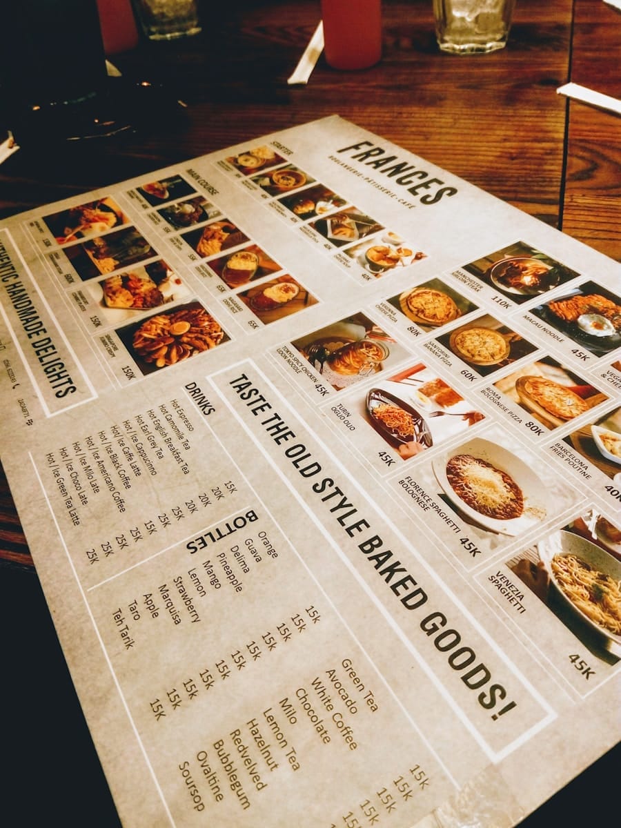 Crafting an Eye-Catching Restaurant Menu: Tips for Printing and Design
